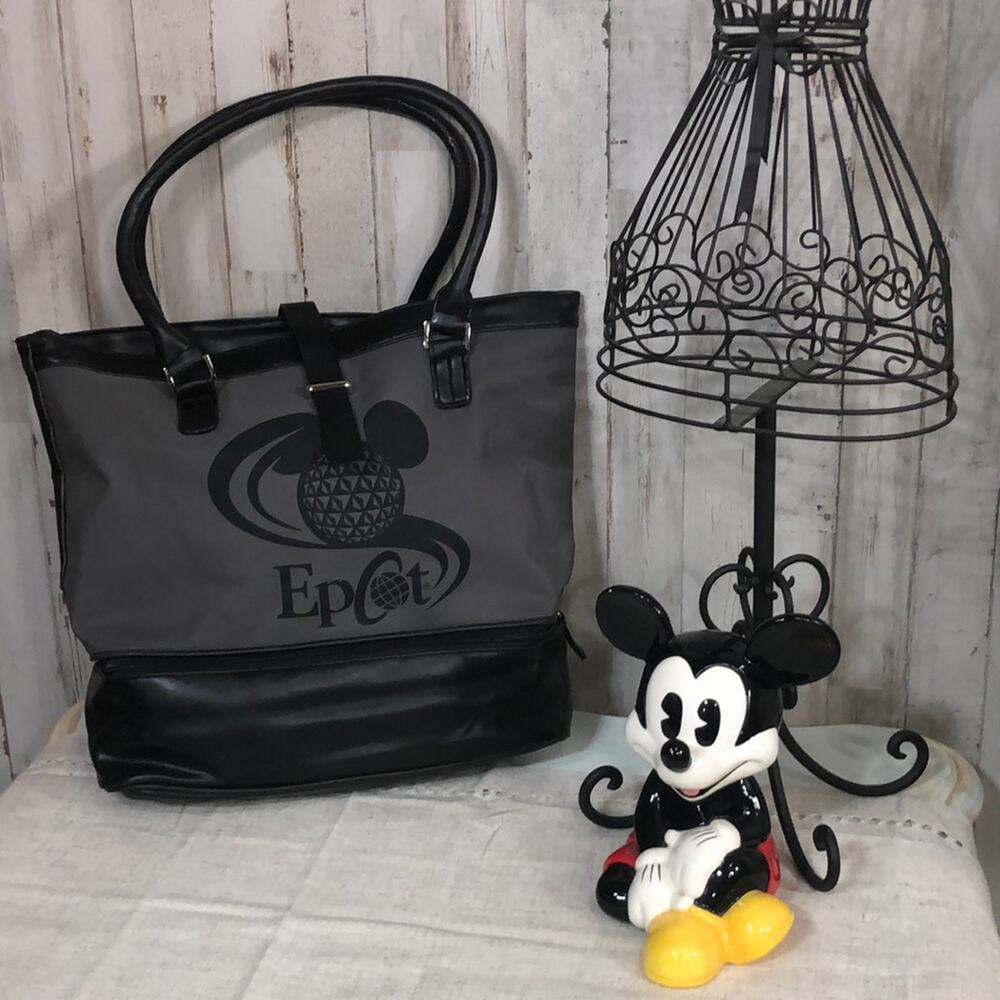 Disney Epcot Tote with Bottom Zipper Compartment